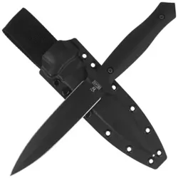 Za-Pas RH² Dagger Knife Black G10, Black 1.4116 (RH2-BL-G10-BL)