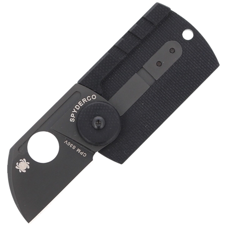  Spyderco Dog Tag Folder CF/G-10 Laminate Black (C188CFBBKP)