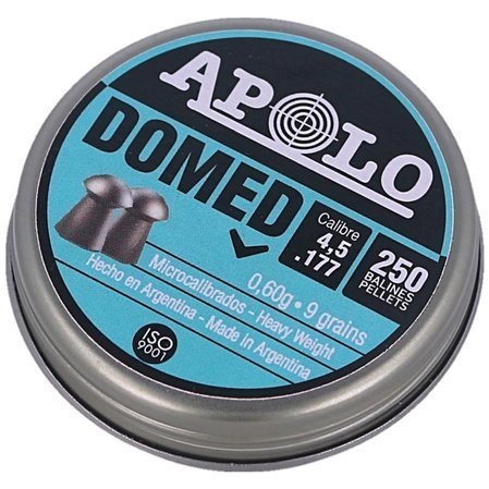 Apolo Domed AirGun Pellets .177 / 4.5 mm, 200 pcs 0.60g/9.0gr (19914)