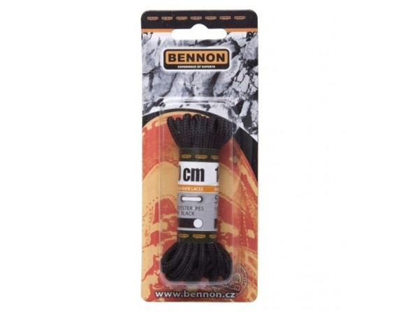 Bennon shoelaces oval black 140 cm (D36135)