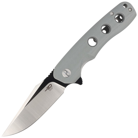 Bestech Arctic Grey G10, Black / Satin D2 knife (BG33C-1)
