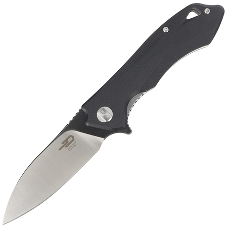 Bestech Beluga Black G10, Black / Satin D2 Knife (BG11D-1)