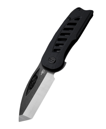 Bestech Explorer Knife Black G10, Satin/Black D2 (BG37A)