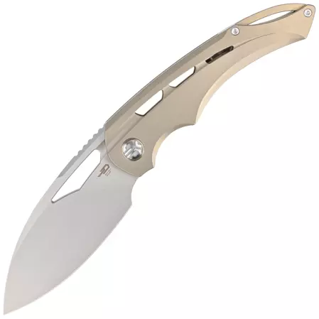 Bestech Fairchild Bronze Titanium, Bead Blast Stonewashed CPM S35VN by Kombou Knife (BT2202A)