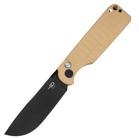 Bestech Glok Khaki G10, Black Stonewashed 14C28N by Keanu Alfaro Knife (BG55C)