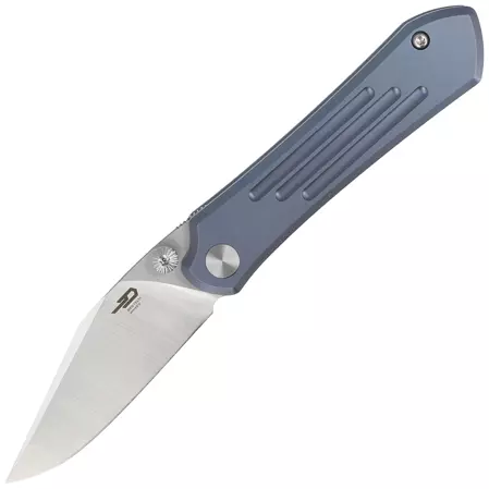 Bestech Icarus Knife Blue Stonewashed Titanium, Satin M390 by Nick Rogers (BT2302E)