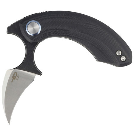 Bestech Knife Strelit Black G10, Satin / Black Stonewash 14C28N by Ostap Hel (BG52A-2)