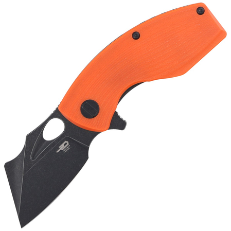 Bestech Lizard Orange G10, Black Stonewashed D2 Knife (BG39D)