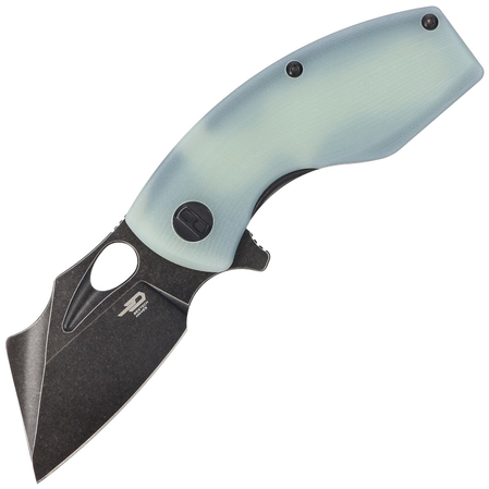 Bestech Lizard Transparent G10, Black Stonewashed D2 Knife (BG39E)