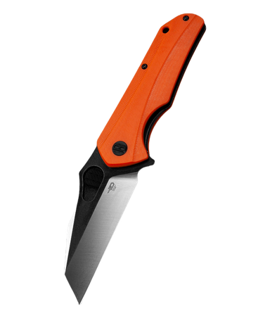 Bestech Operator Knife Orange G10, Satin/Black D2 (BG36D)