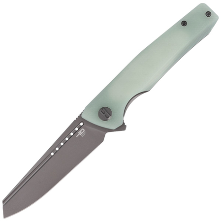 Bestech Slyther Knife Transparent G10, Grey Titanized 14C28N (BG51B-3)