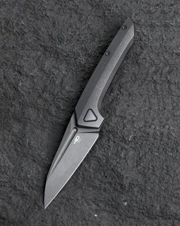 Bestech VK-Navi Dark Bead Blasted Titanium Knife, Dark Bead Blasted/Stonewashed MagnaCut by Vulpex Knives (BT2404B)