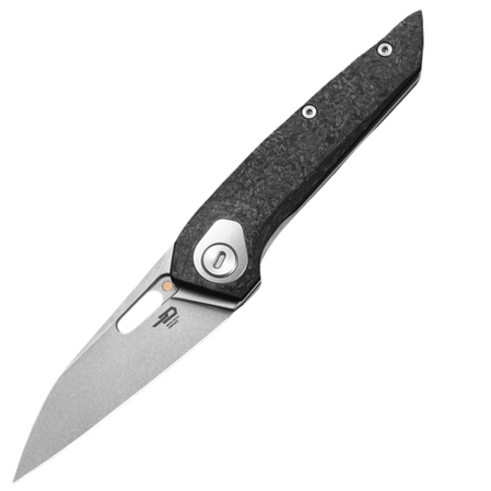 Bestech VK-Void CF/White Titanium, Stonewashed Elmax by Vulpex Knives (BT2305B)