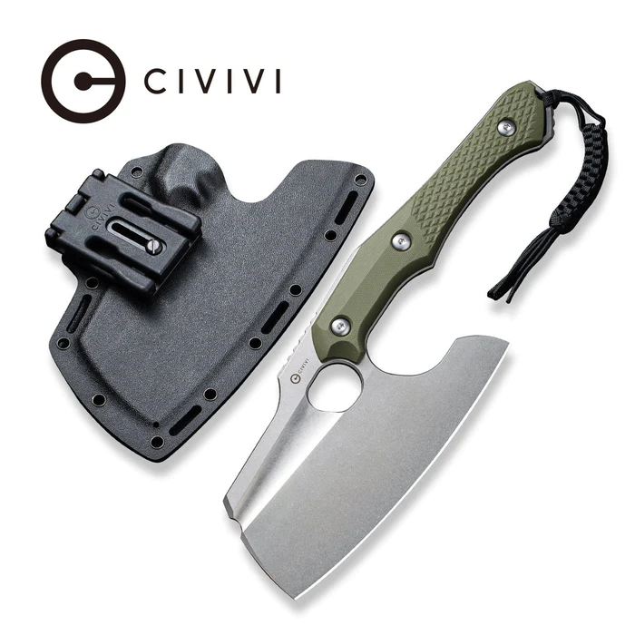 Civivi Knife Aratra OD Green G10, Stonewashed D2 by Maciej Torbé (C21041-2)