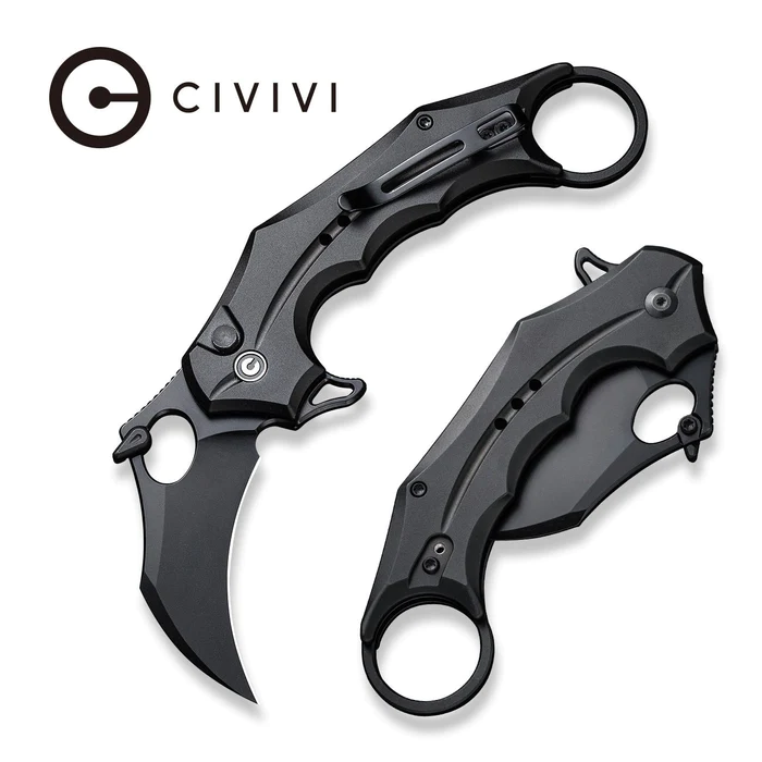 Civivi Knife Incisor II Black Aluminium, Black Nitro-V (C16016B-1)