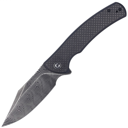 Civivi Sinisys Black G10, Black Hand Rubbed Damascus (C20039-DS1)