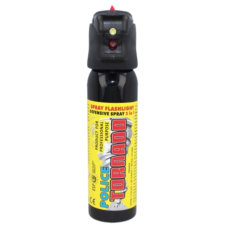 ESP Police Tornado Pepper Spray & Flashlight 100ml (SFL-01-100)