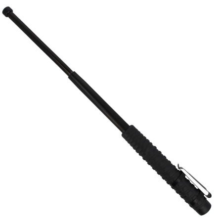 ESP hardened expandable baton 18'' with metal clip (EXB-18H BLK BC-01)