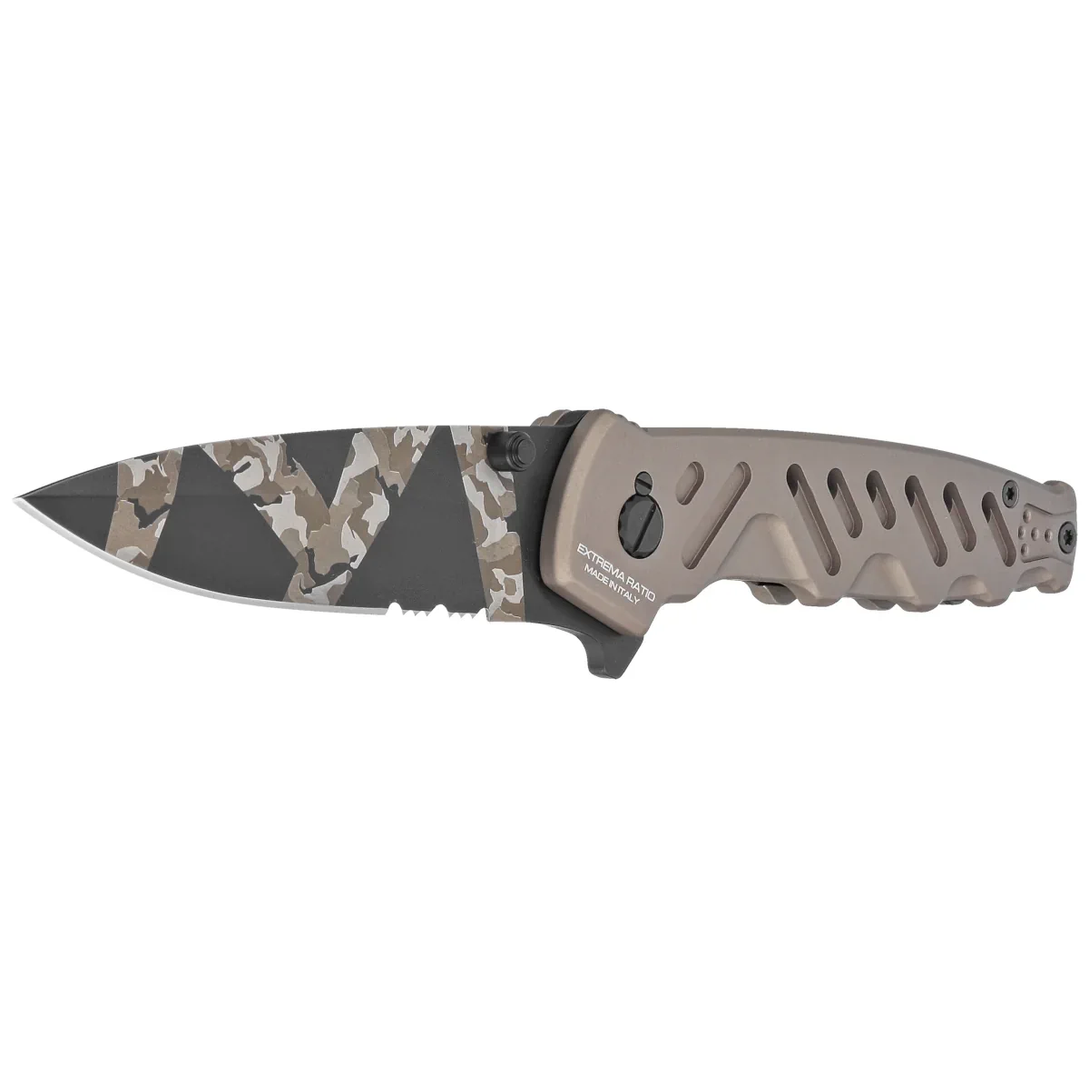 Extrema Ratio Caimano Nero N.A. Ranger LE No ???/250 Tactical Mud Aluminium, Geotech Camo N690 (04.1000.0166/BW/TM)