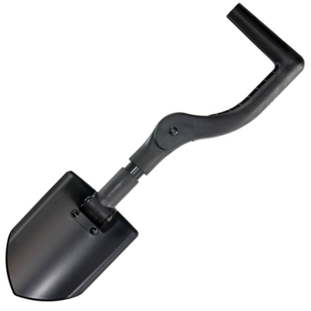 Fox Folding Spade Nylon/Fiberglass, Black Idroglider Coyote Sheath (FX-0171111)