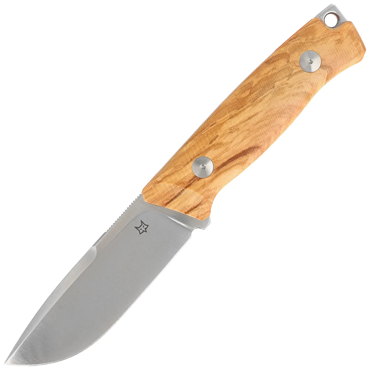 Fox Rifle Windage Olive Wood Knife, Satin BECUT by Raven Knives Design (FX-661 OL)