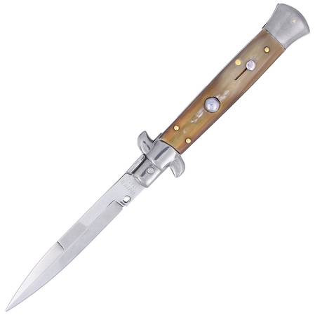 Frank Beltrame Bayonet Honey Horn 23cm switchblade (FB 23/48B)