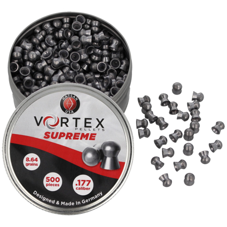 HatsanUSA Vortex Supreme .177/4.51mm AirGun Pellets, 500 psc 0.56g/8.64gr (92104510005HT)