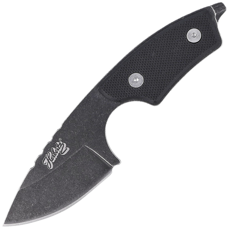 Herbertz CJH Neck Knife Black G10, Black Stonewashed 420 (55041)