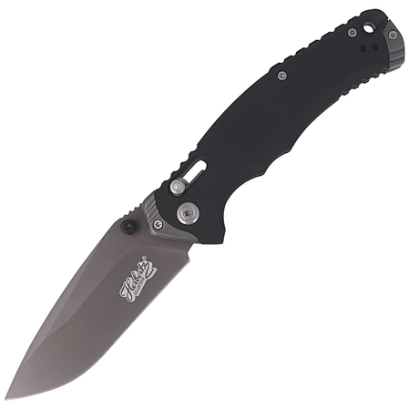 Herbertz Selektion Black G10 Knife, Stonewashed 440C (53018)