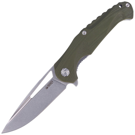 Kubey Knife Dugu OD Green G10, Stonewashed D2 (KU210B)