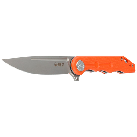 Kubey Knife Mizo Orange G10, Bead Blast AUS-10 by Tiguass (KU312I)