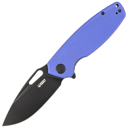 Kubey Knife Tityus Blue G10, Dark  Stonewashed D2 (KU322I)