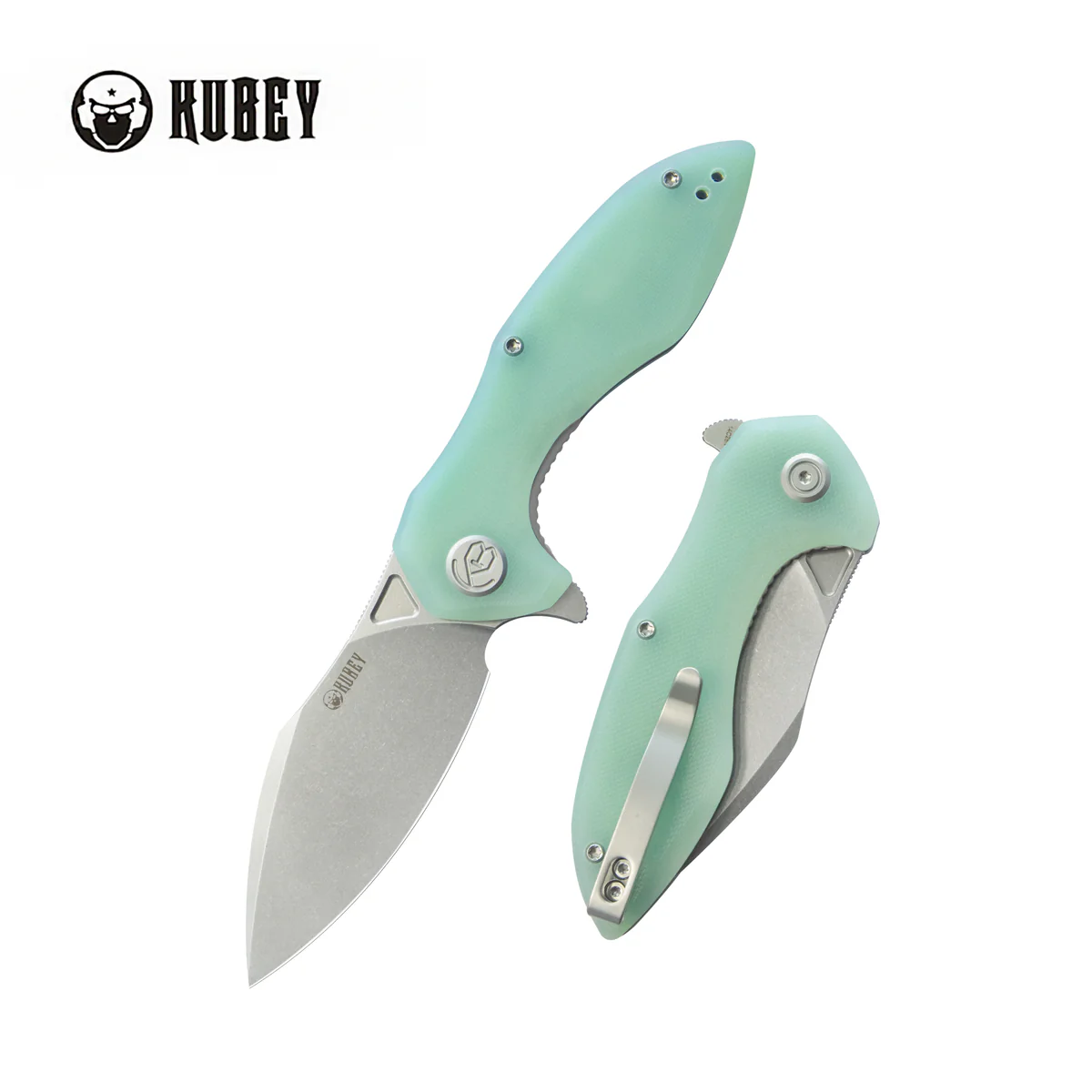 Kubey Nobel Knife Jade G10, Beadblasted 14C26N (KU236M)