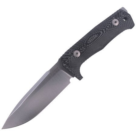LionSteel Tactical Knife Black Micarta, Satin Niolox by Molletta (T5 MI)