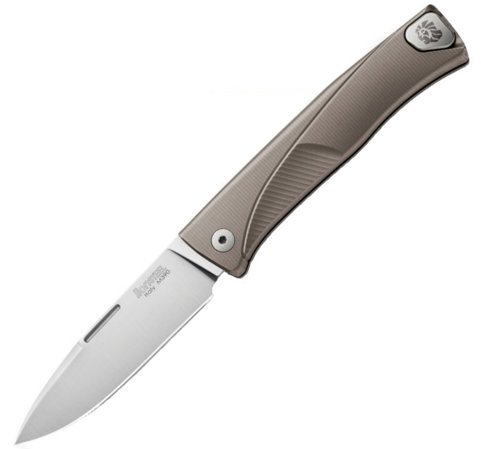 LionSteel Thrill Bronze Titanium, Satin M390 by Molletta Knife (TL BR)