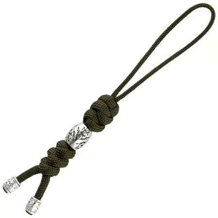 M-Tac knife lanyard Zeus Stainless Steel Olive paracord (TMLZSSS-OD)