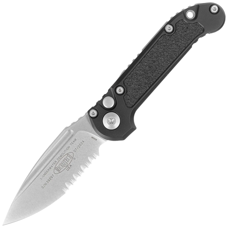 Microtech LUDT S/E Gen III Automatic Knife Black Aluminum/3M, Stonewashed P/S M390MK by Tony Marfione (1135-11)