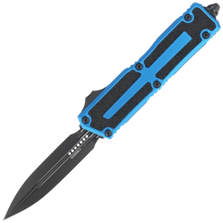 Microtech Scarab II D/E Gen III Blue Aluminium/3M, Black M390MK by Tony Marfione OTF Knife (1280-1BL)