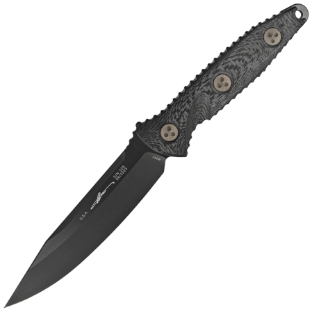 Microtech Socom Alpha S/E Signature Carbon Fiber, DLC M390 by Tony Marfione (113-1DLCCFS)