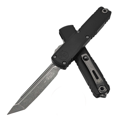 Microtech Ultratech T/E Gen III ZBP OTF Knife Black Aluminum, Apocalyptic M390MK by Tony Marfione (1123-10AP)