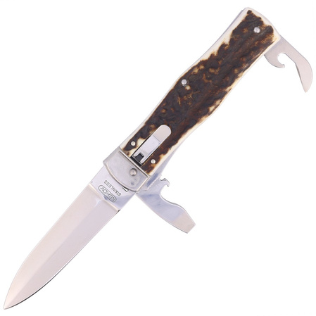 Mikov Predator Deer Stag, Mirror switchblade (241-NP-3/KP)