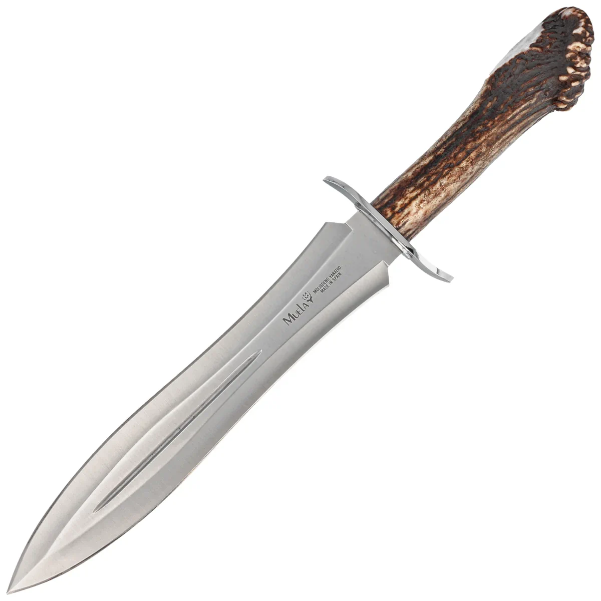 Muela BW-24S Remate Crown Stag Knife, Satin X50CrMoV15