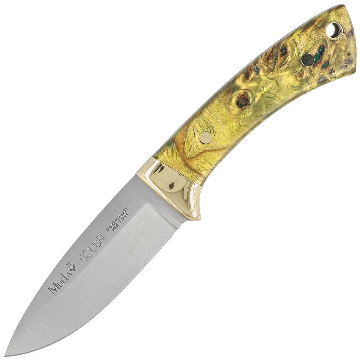 Muela Colibri COL-7.TO Maple Wood Knife, Satin X50CrMoV15, Gift Box