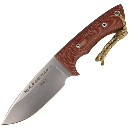 Muela Knife Full Tang Brown Canvas Micarta, Satin 1.4116 CRYO-T (GAVILAN C)