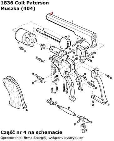 Pietta 1851 Colt, 1862 Spiller & Burr, 1836 Paterson Front Sight (404)