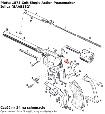 Pietta 1873 SA Peacemaker Firing Pin (SAA5532)