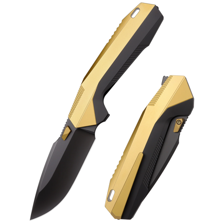 Remette RT-WK1-G Disassemble Knife Golden/Black DLC Titanium, DLC M390