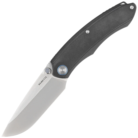 Remette Wild Species Knife Black G10, Hand Grinding 14C28N (GC103-B)