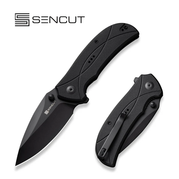 Sencut Knife Hyrax Black G10, Black 9Cr18MoV (S23097-1)