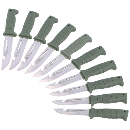 Set 10 pcs Eyeson by Lindbloms Hunting/Fishing Knife Green Stainless (VT-333x10)